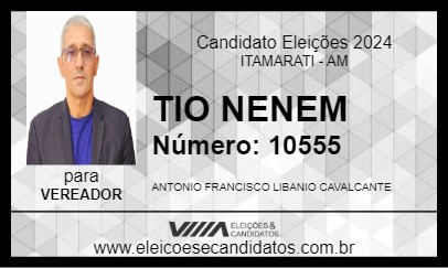 Candidato TIO NENEM 2024 - ITAMARATI - Eleições