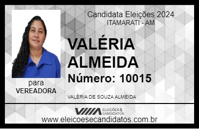 Candidato VALÉRIA ALMEIDA 2024 - ITAMARATI - Eleições