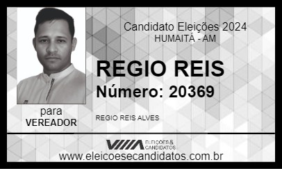 Candidato REGIO REIS 2024 - HUMAITÁ - Eleições