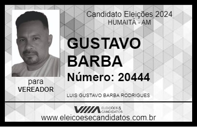 Candidato GUSTAVO BARBA 2024 - HUMAITÁ - Eleições