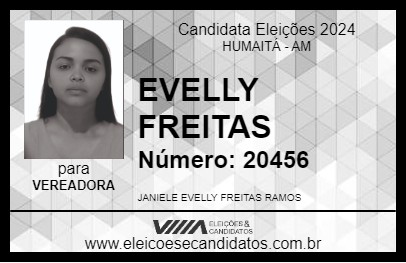 Candidato EVELLY FREITAS 2024 - HUMAITÁ - Eleições