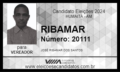 Candidato RIBAMAR 2024 - HUMAITÁ - Eleições