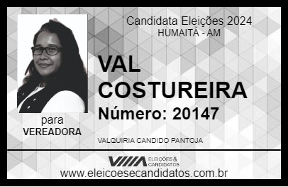 Candidato VAL COSTUREIRA 2024 - HUMAITÁ - Eleições