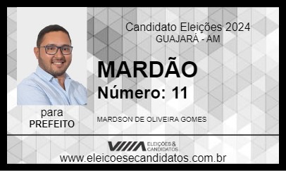 Candidato MARDÃO 2024 - GUAJARÁ - Eleições