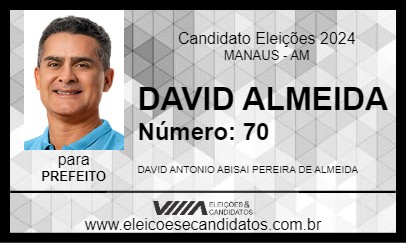 Candidato DAVID ALMEIDA 2024 - MANAUS - Eleições