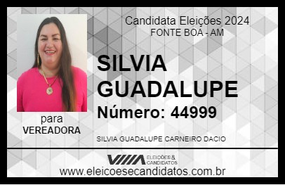 Candidato SILVIA GUADALUPE 2024 - FONTE BOA - Eleições