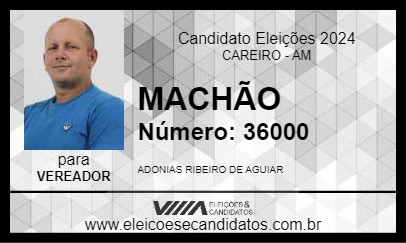 Candidato MACHÃO 2024 - CAREIRO - Eleições