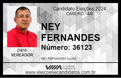 Candidato NEY FERNANDES 2024 - CAREIRO - Eleições