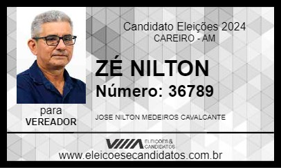 Candidato ZÉ NILTON 2024 - CAREIRO - Eleições