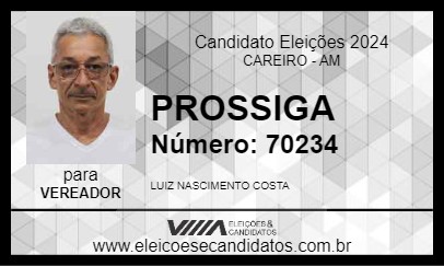 Candidato PROSSIGA 2024 - CAREIRO - Eleições