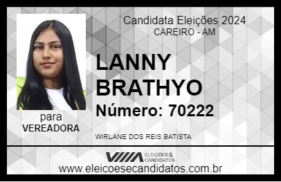 Candidato LANNY BRATHYO 2024 - CAREIRO - Eleições