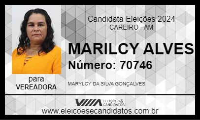 Candidato MARILCY ALVES 2024 - CAREIRO - Eleições