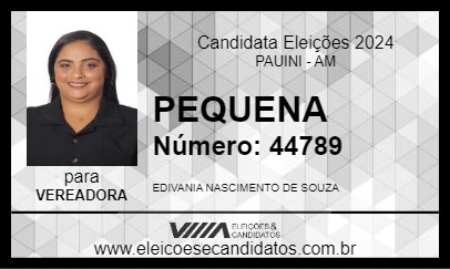 Candidato PEQUENA 2024 - PAUINI - Eleições