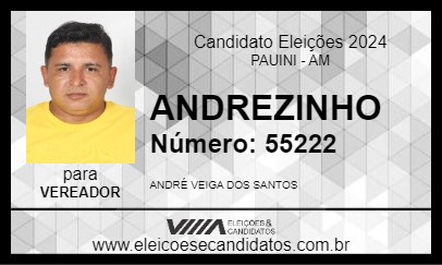 Candidato ANDREZINHO 2024 - PAUINI - Eleições