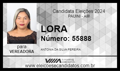 Candidato LORA 2024 - PAUINI - Eleições