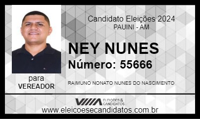 Candidato NEY NUNES 2024 - PAUINI - Eleições