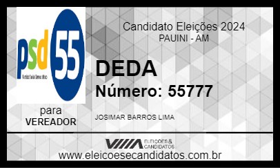 Candidato DEDA 2024 - PAUINI - Eleições