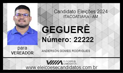 Candidato GEGUERÊ 2024 - ITACOATIARA - Eleições