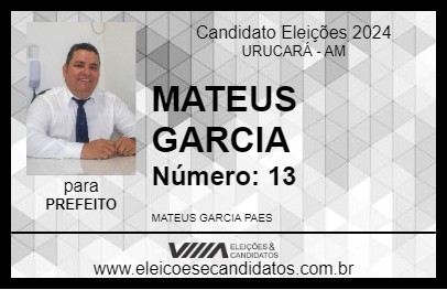 Candidato MATEUS GARCIA 2024 - URUCARÁ - Eleições