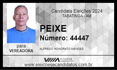 Candidato PEIXE 2024 - TABATINGA - Eleições