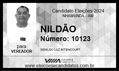 Candidato NILDÃO 2024 - NHAMUNDÁ - Eleições