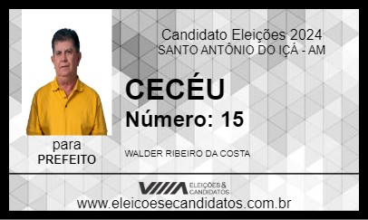 Candidato CECÉU 2024 - SANTO ANTÔNIO DO IÇÁ - Eleições