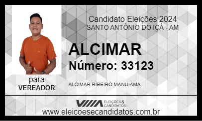 Candidato ALCIMAR 2024 - SANTO ANTÔNIO DO IÇÁ - Eleições