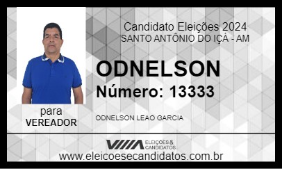 Candidato ODNELSON 2024 - SANTO ANTÔNIO DO IÇÁ - Eleições