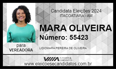 Candidato MARA OLIVEIRA 2024 - ITACOATIARA - Eleições