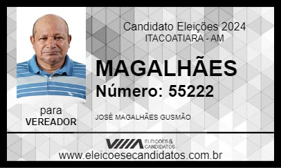 Candidato MAGALHÃES 2024 - ITACOATIARA - Eleições