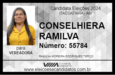 Candidato CONSELHIERA RAMILVA 2024 - ITACOATIARA - Eleições