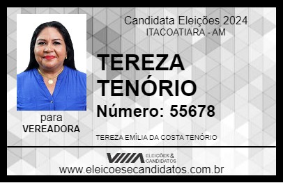 Candidato TEREZA TENÓRIO 2024 - ITACOATIARA - Eleições