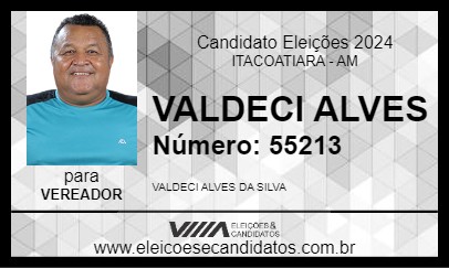 Candidato VALDECI ALVES 2024 - ITACOATIARA - Eleições