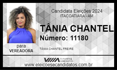 Candidato TÂNIA CHANTEL 2024 - ITACOATIARA - Eleições