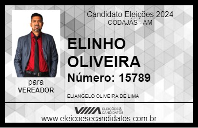 Candidato ELINHO OLIVEIRA 2024 - CODAJÁS - Eleições