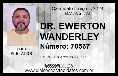 Candidato DR. EWERTON WANDERLEY 2024 - MANAUS - Eleições