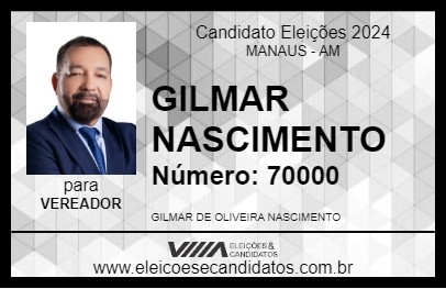 Candidato GILMAR NASCIMENTO 2024 - MANAUS - Eleições