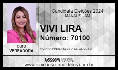 Candidato VIVI LIRA 2024 - MANAUS - Eleições