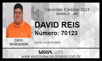 Candidato DAVID REIS 2024 - MANAUS - Eleições