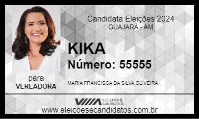 Candidato KIKA 2024 - GUAJARÁ - Eleições