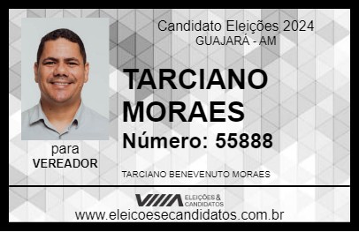 Candidato TARCIANO MORAES 2024 - GUAJARÁ - Eleições