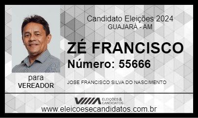 Candidato ZÉ FRANCISCO 2024 - GUAJARÁ - Eleições