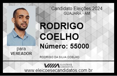 Candidato RODRIGO COELHO 2024 - GUAJARÁ - Eleições