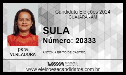 Candidato SULA 2024 - GUAJARÁ - Eleições