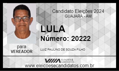 Candidato LULA 2024 - GUAJARÁ - Eleições