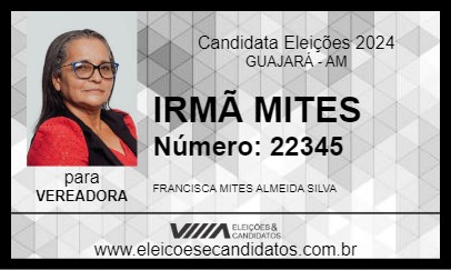 Candidato IRMÃ MITES 2024 - GUAJARÁ - Eleições