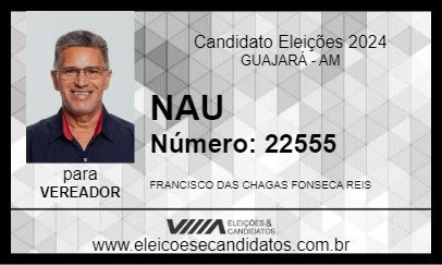 Candidato NAU 2024 - GUAJARÁ - Eleições