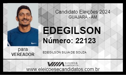 Candidato EDEGILSON 2024 - GUAJARÁ - Eleições