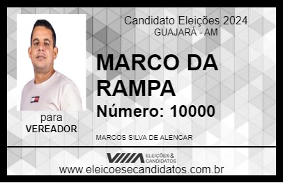 Candidato MARCO DA RAMPA 2024 - GUAJARÁ - Eleições