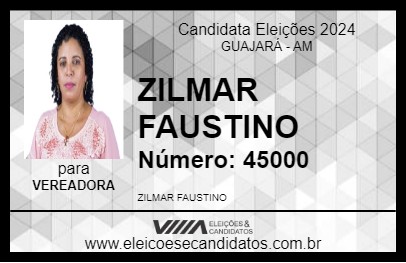 Candidato ZILMAR FAUSTINO 2024 - GUAJARÁ - Eleições